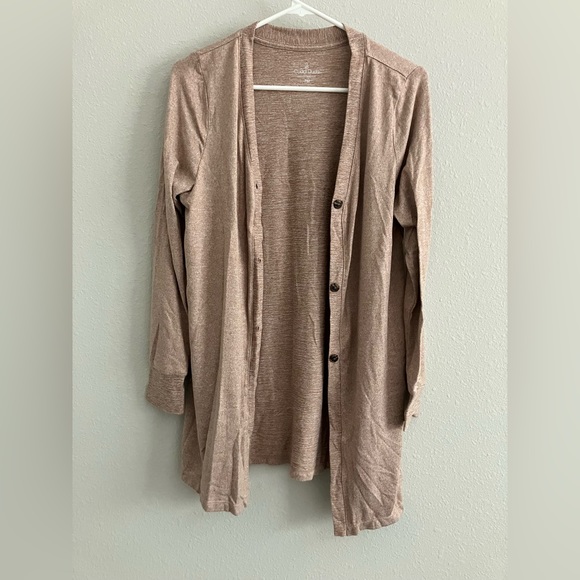 Cuddl Duds Petite Seriously Soft Tank, Cardi & Jogger Set -Taupe (sz PM) A594494 - Picture 3 of 9
